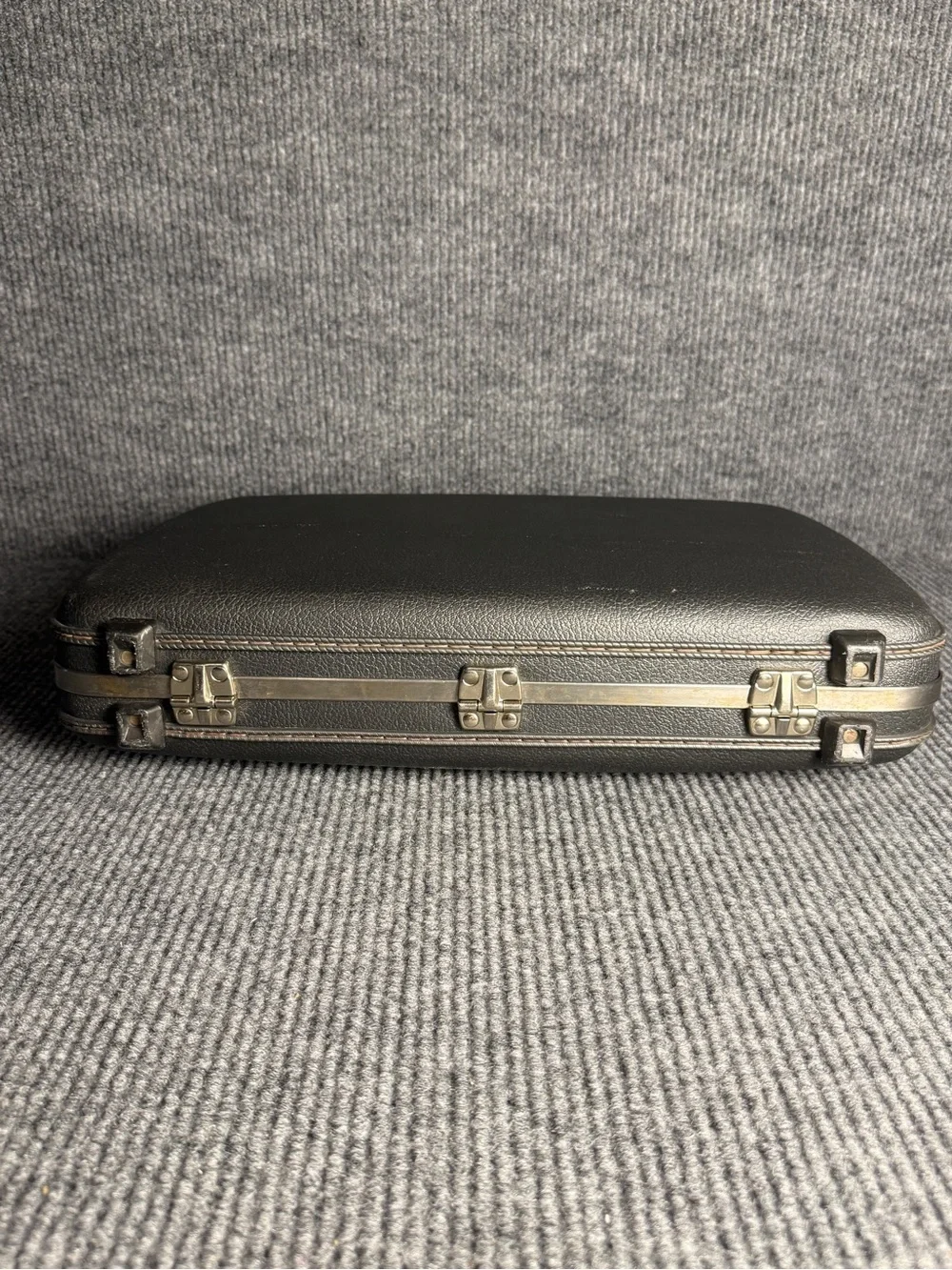 Vintage American Tourister Tiara Hardshell Briefcase Attache Case Charcoal Gray